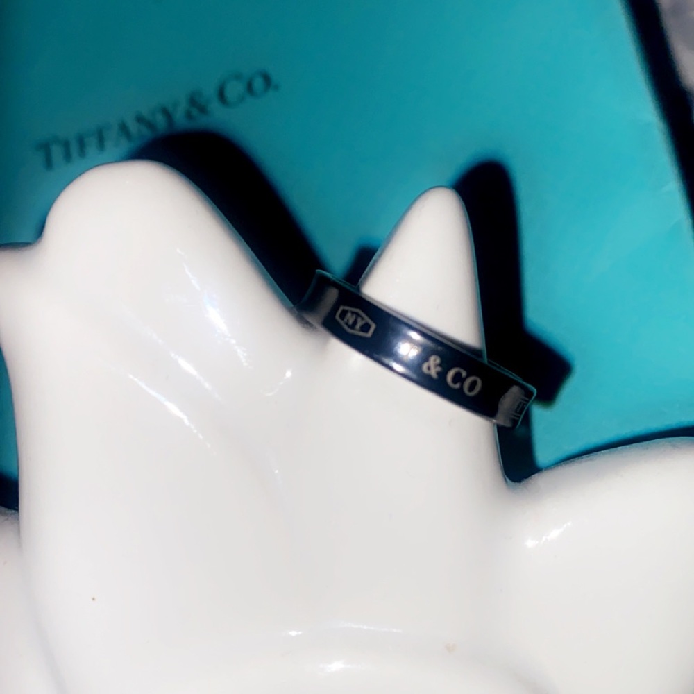 Tiffany & Co. Black Unisex Ring